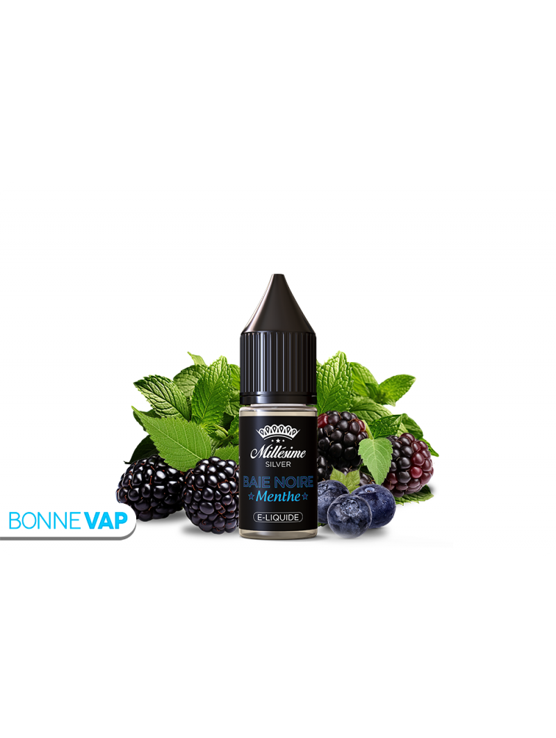 E liquide Baie noire menthe Millésime 10ml