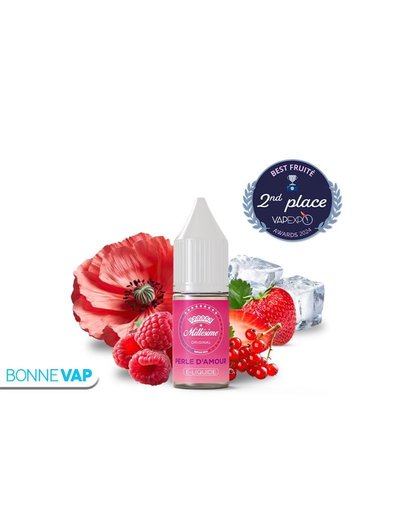 E liquide Perle d'amour aux sels de nicotine Millésime 10ml