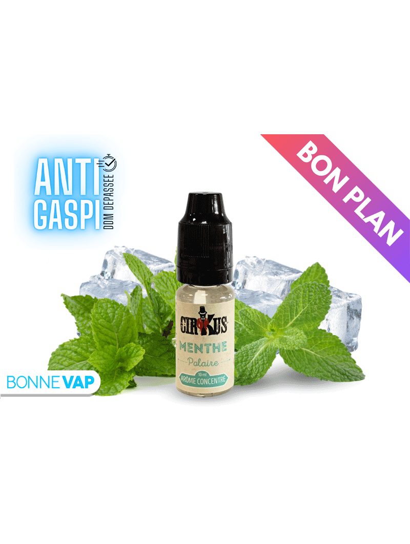 Concentré Menthe Polaire de chez Cirkus en 10ml, DDM Dépassée