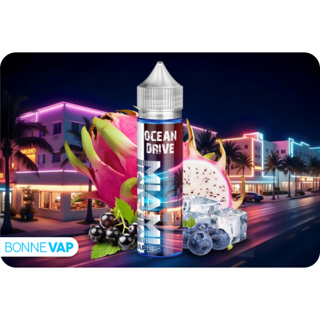 E liquide Ocean Drive de la gamme MIAMI VAPES de chez Millésime en 50ml