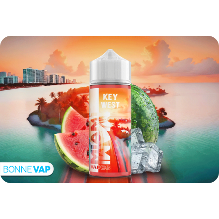 E liquide Key West de la gamme MIAMI VAPES de chez Millésime en 100ml