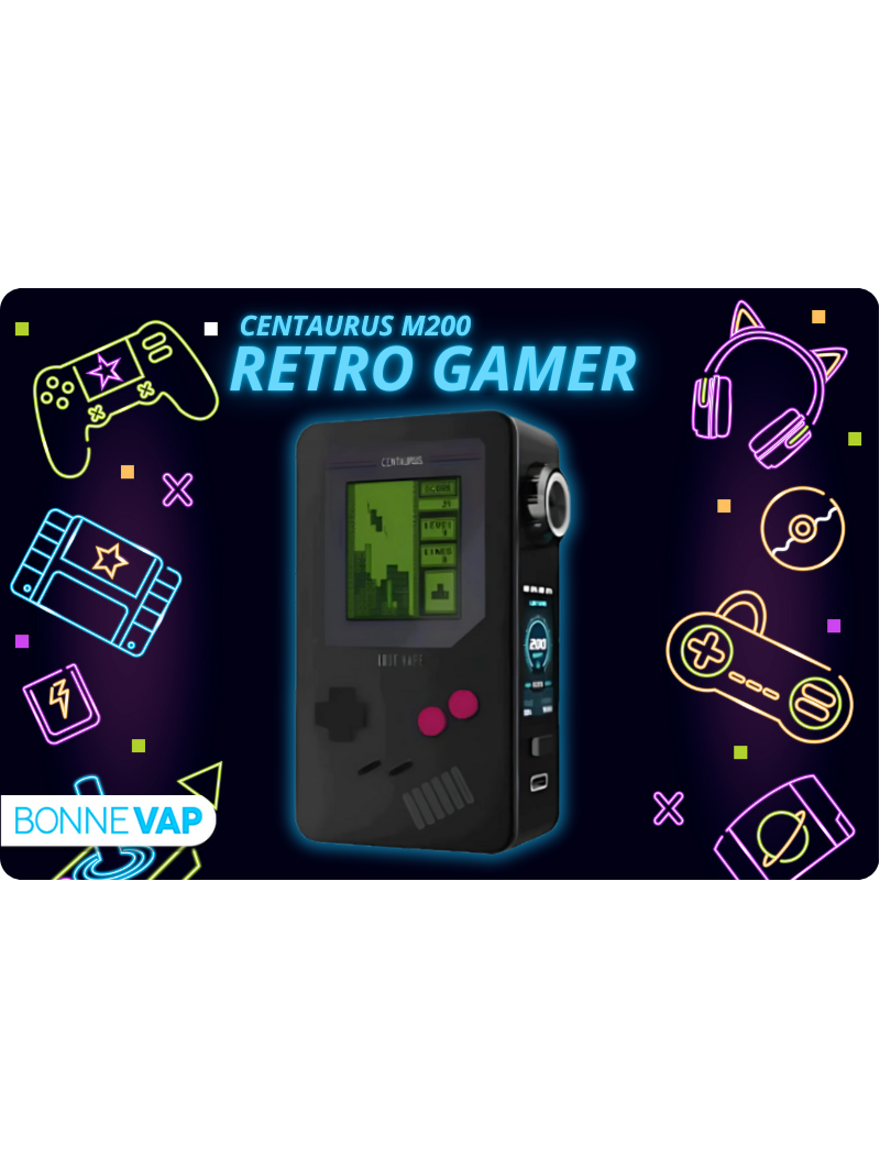 Box Centaurus M200 Retro Gamer Black de chez LOST VAPE