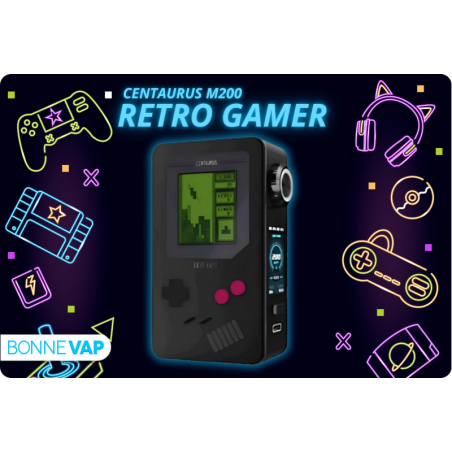 Box Centaurus M200 Retro Gamer Black de chez LOST VAPE Box Centaurus M200 Retro Gamer Black de chez LOST VAPE