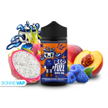 E liquide Framboise Bleue - Nectarine - Fruit du Dragon Big Fuel 200ml