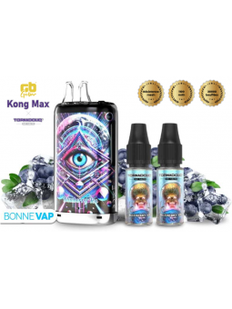 Puff Kong Max Myrtille Glacée | Puff Rechargeable - 30 000 puffs