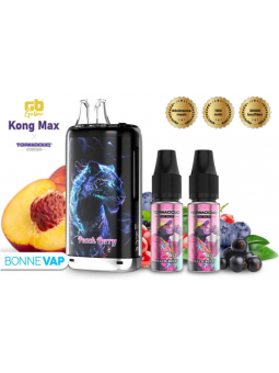 Puff Kong Max Pêche Myrtille Framboise | Puff Rechargeable - 30 000 puffs