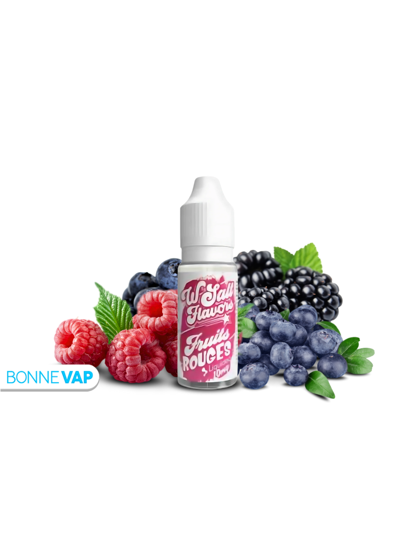 E liquide Fruits Rouges Wsalt by Liquideo 10ml | Sels de Nicotine