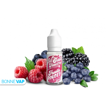 E liquide Fruits Rouges Wsalt by Liquideo 10ml | Sels de Nicotine