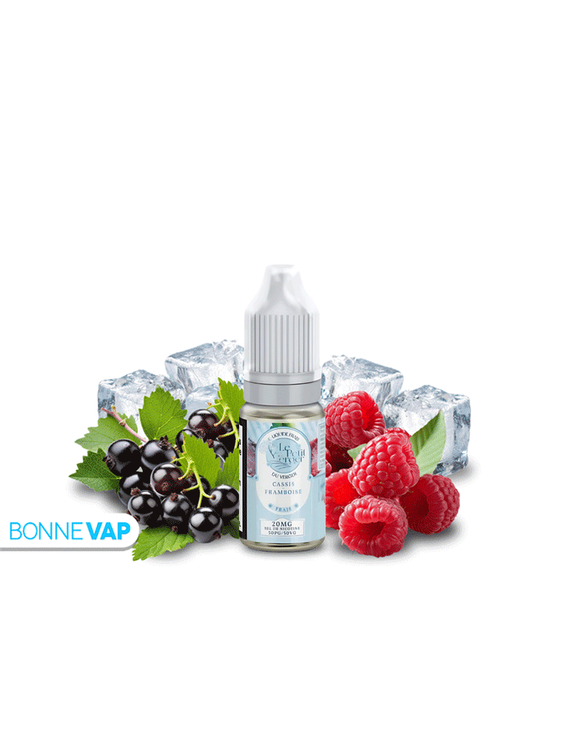 E liquide Cassis Framboise Frais Le Petit Verger 10ml | Sels de Nicotine