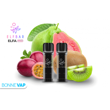 Cartouches ELFA PRO Passion Kiwi Goyave | ELFBAR Cartouches ELFA PRO Passion Kiwi Goyave | ELFBAR