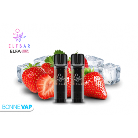 Cartouches ELFA PRO Fraise Glacée | ELFBAR Cartouches ELFA PRO Fraise Glacée | ELFBAR