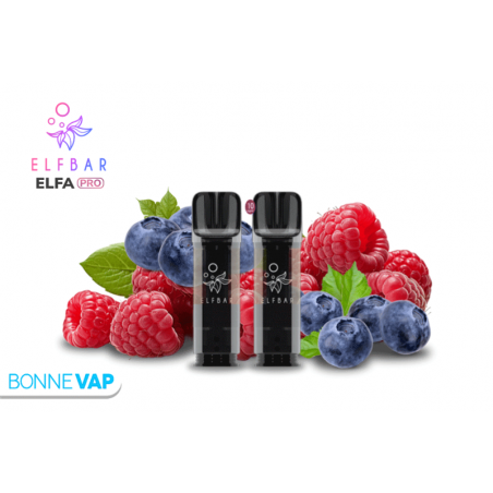 Cartouches ELFA PRO Myrtille Framboise Acidulée | ELFBAR