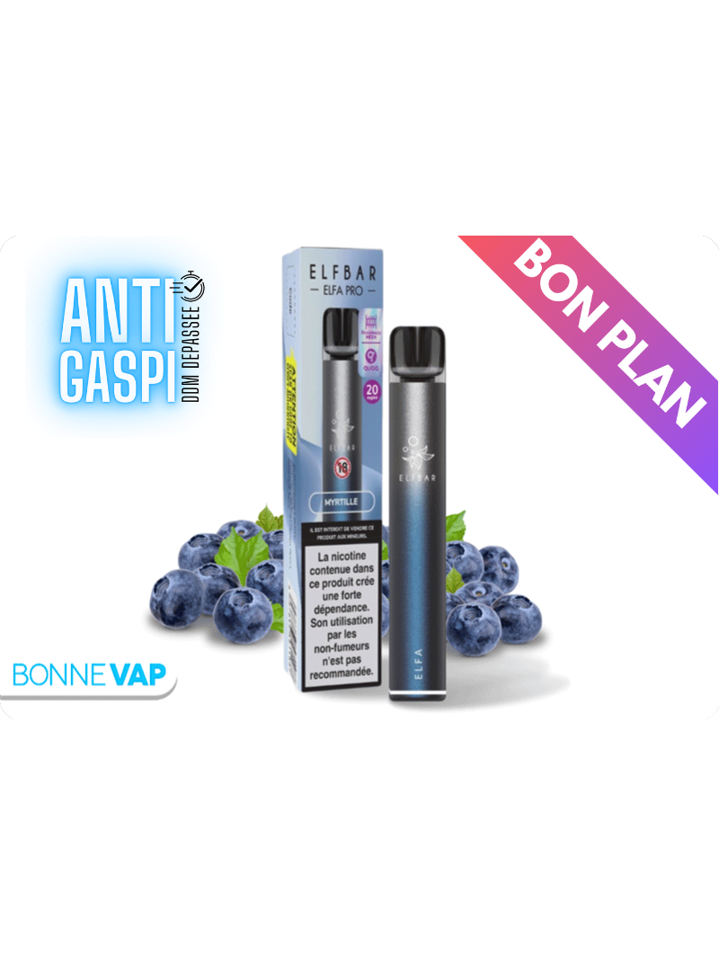 Kit ELFA PRO Myrtille | ELFBAR (DDM Dépassée)