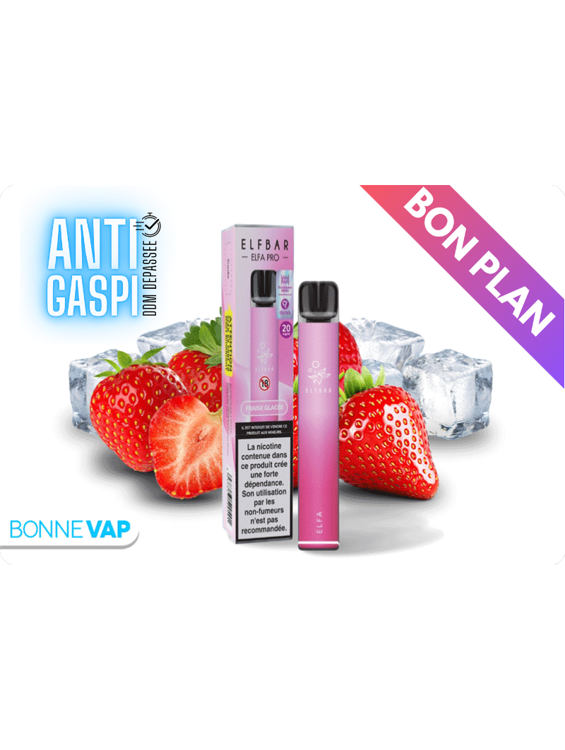 Kit ELFA PRO Fraise Glacée | ELFBAR (DDM Dépassée)
