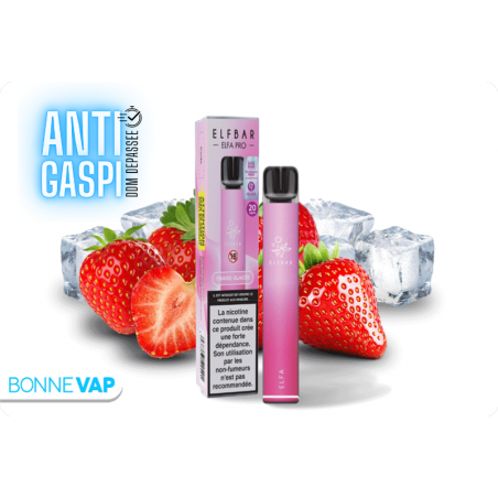 Kit ELFA PRO Fraise Glacée | ELFBAR (DDM Dépassée)
