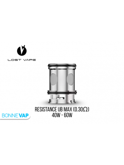 Résistances UB MAX | LOST VAPE