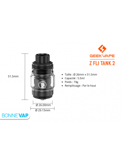 Clearomiseur Z Fli Tank 2 | GEEKVAPE