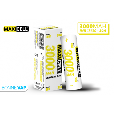 Accu 18650 3000mAh - MAXICELL Accu 18650 3000mAh - MAXICELL