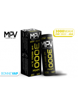 Accu 18650 3000 mAh 40A MPV - Cigarette électronique - BONNE VAP