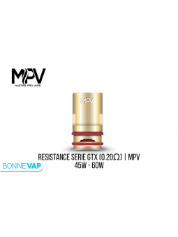 Résistance Série GTX - MPV - 0.20ohm