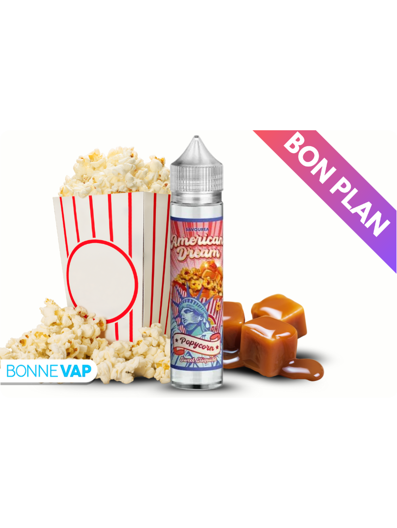 E-liquide Popycorn 50ml - AMERICAN DREAM - Bon plan