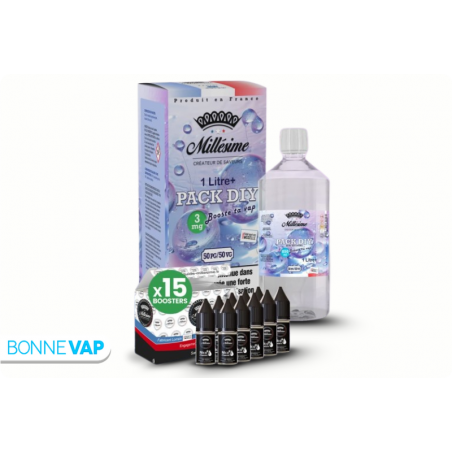 Pack DIY 3mg 1L 50/50 - MILLESIME Pack DIY 3mg 1L 50/50 - MILLESIME