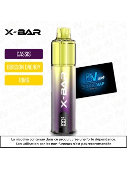 Starter Puff Cassis Energy Bull - X-Line by X-Bar