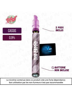 Cartouches Top Cassis - Wpuff 2.0 - 0.9% - Info