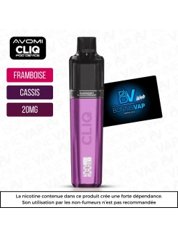 Starter Puff Framboise Cassis - Cliq AVM - 20mg