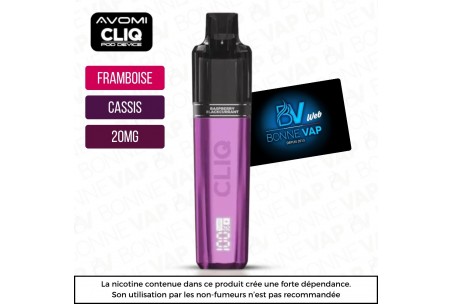 Starter Puff Framboise Cassis - Cliq AVM - 20mg