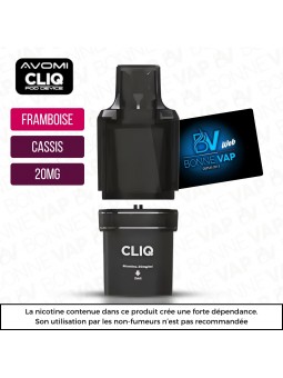Cartouche Framboise Cassis - Cliq AVM - 20mg
