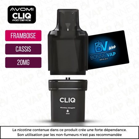 Cartouche Framboise Cassis - Cliq AVM