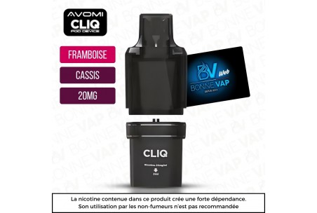 Cartouche Framboise Cassis - Cliq AVM - 20mg