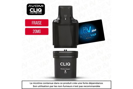 Cartouche Fraise Glacee - Cliq AVM - 20mg