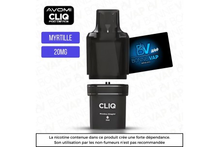 Cartouche Myrtille Glacee - Cliq AVM - 20mg