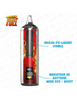 Puff Fighter-X 32K - niveau de batterie et niveau e-liquide