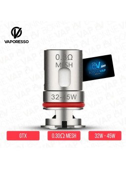 Résistances GTX Mesh - Vaporesso - 0.3
