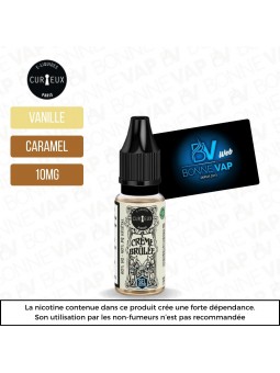 E-liquide Crème Brulée 10ml "Sels" - Curieux