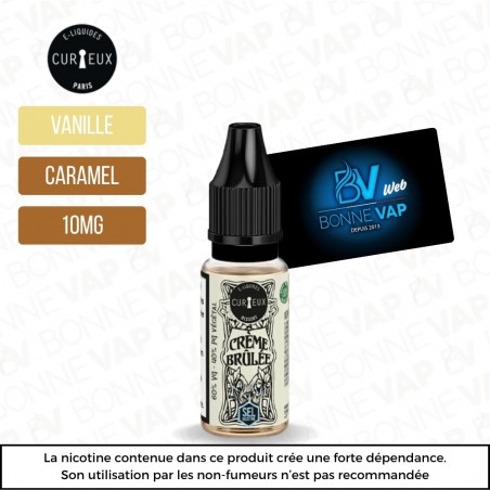 Crème Brulée 10ml "Sels" - Curieux