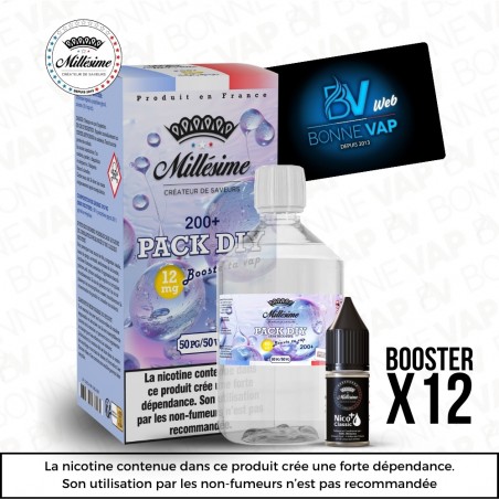 Pack DIY 12mg 200ml 50/50 - Millésime