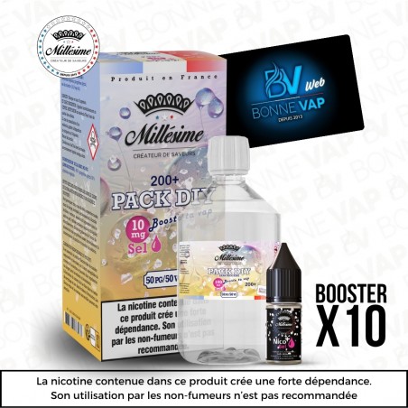 Pack DIY Sels 10mg 200ml 5050 – Millésime