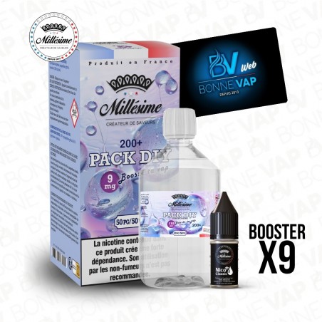 Pack DIY 9mg 200ml 50/50 - Mill&eacute;sime