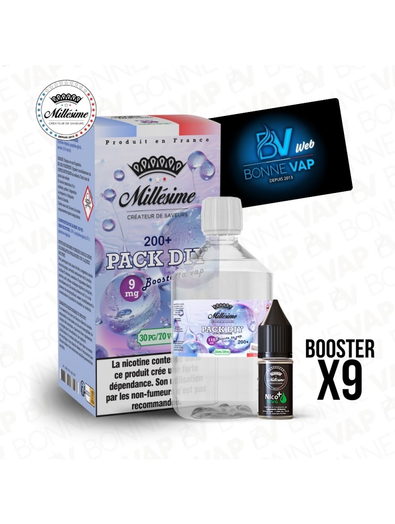 Pack DIY 9mg 200ml 30/70 - Millésime