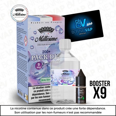 Pack DIY 9mg 200ml 30/70 - Millésime