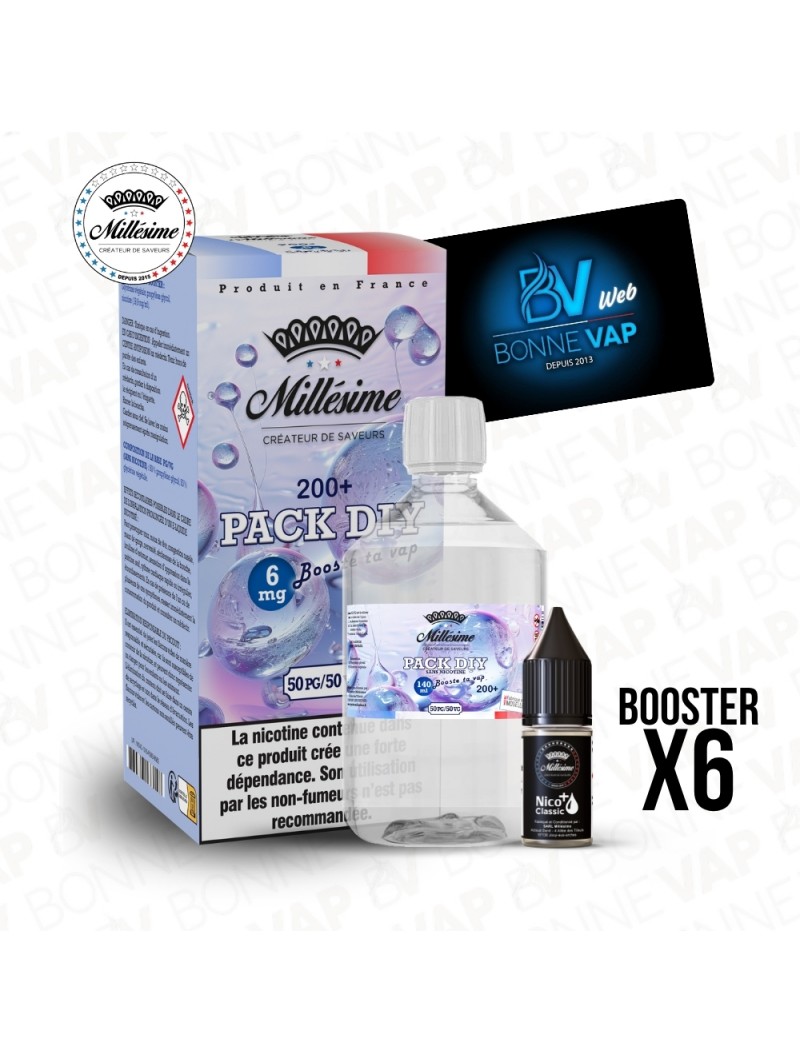 Pack DIY 6mg 200ml 50/50 - Millésime