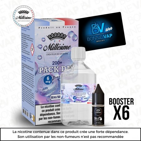 Pack DIY 6mg 200ml 50/50 - Millésime