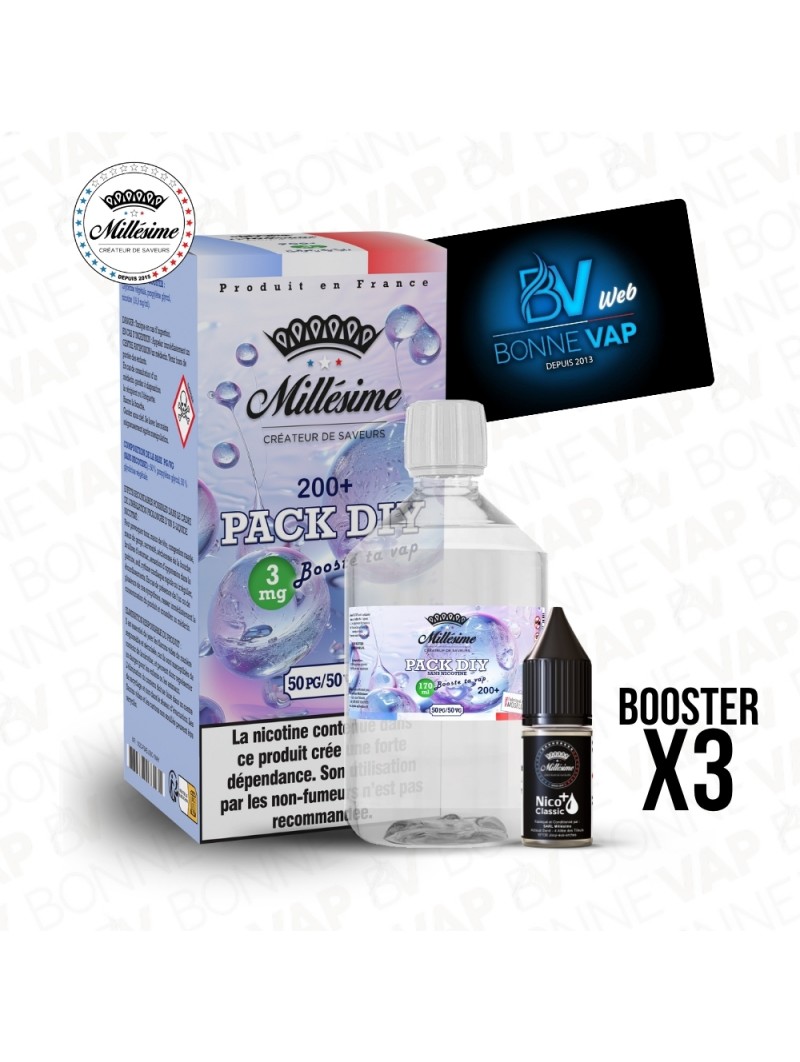 Pack DIY 3mg 200ml 5050 - Millésime