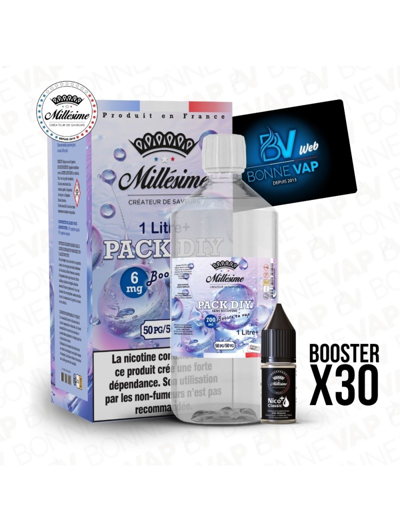 Pack DIY 6mg 1L 5050 - Millésime
