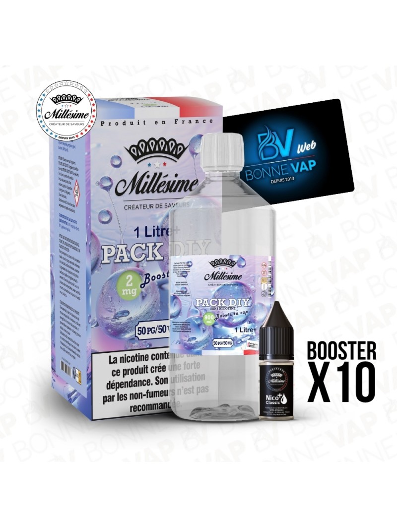Pack DIY 2mg 1L 5050 - Millésime