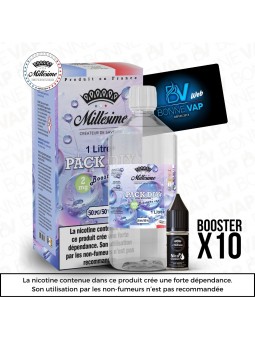 Pack DIY 2mg 1L 5050 - Millésime - Prévention
